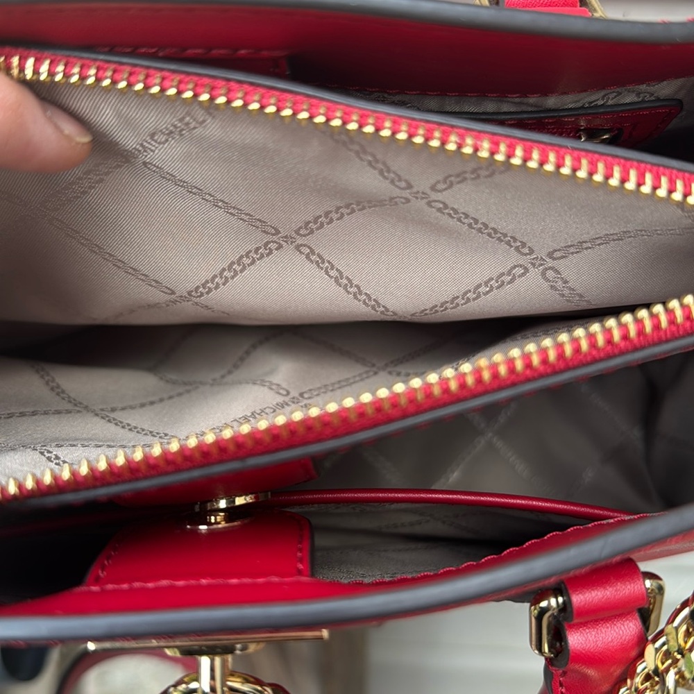Michael Kors Red satchel NWOT - Picture 6 of 10